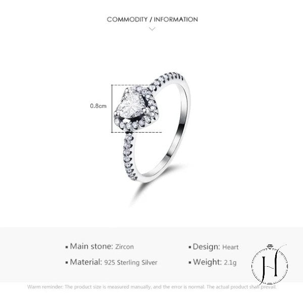 The Glistening Heart Ring